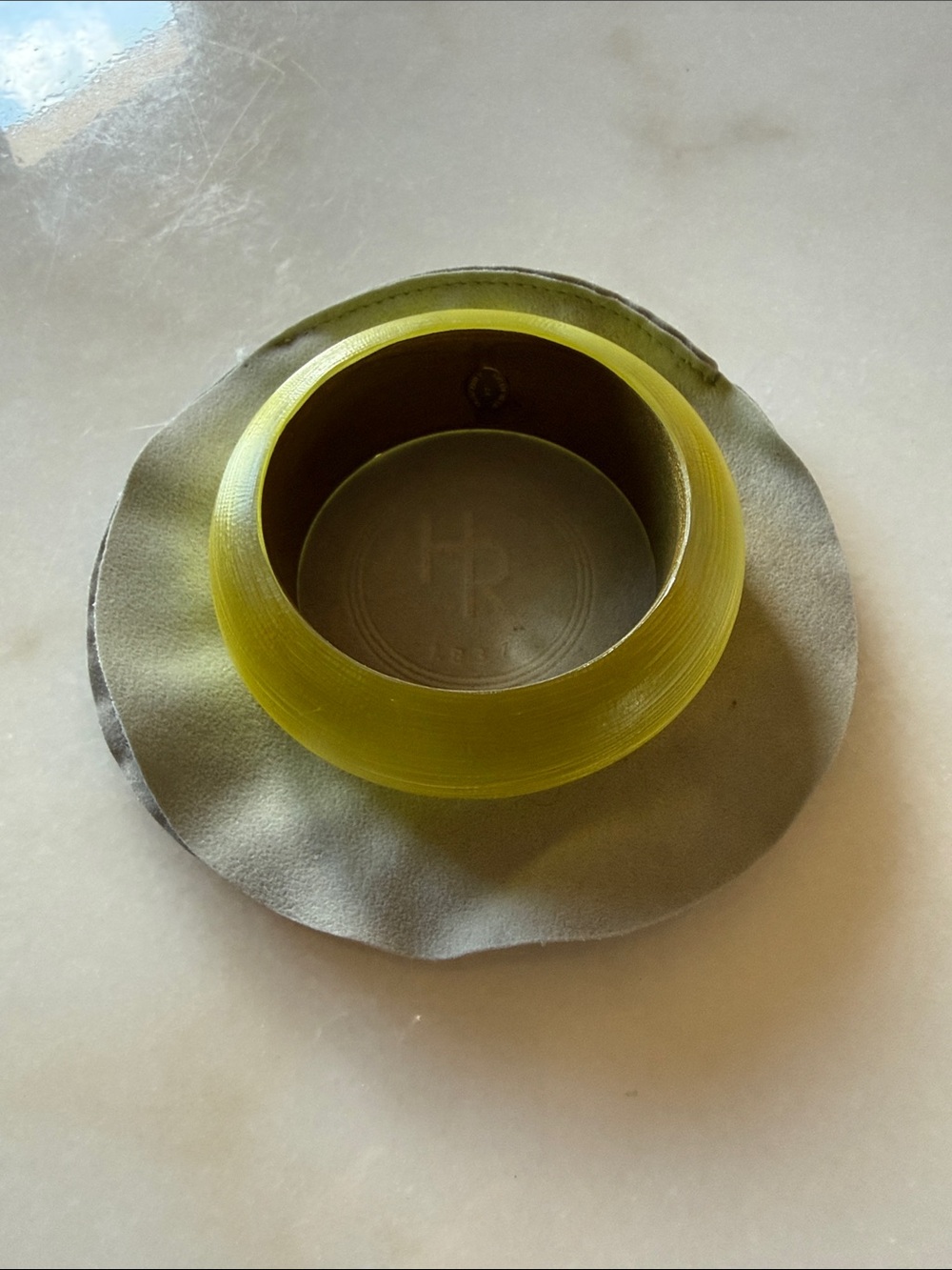 Alexis Bittar // Lucite Bracelet // Yellow